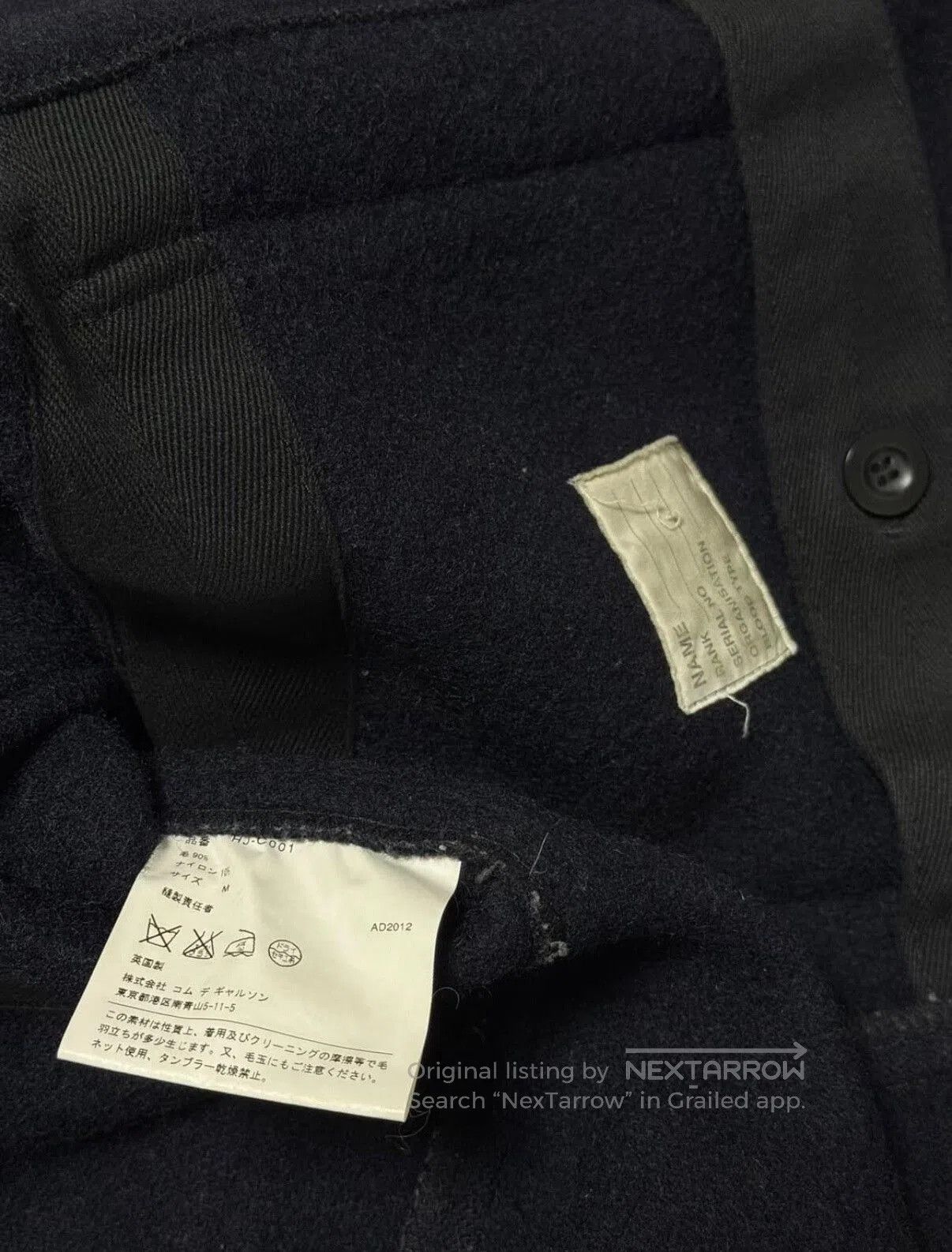Comme des Garcons Homme Plus Comme des Garçons Wool Coat. Size US M / EU 48-50 / 2 - 7 Thumbnail