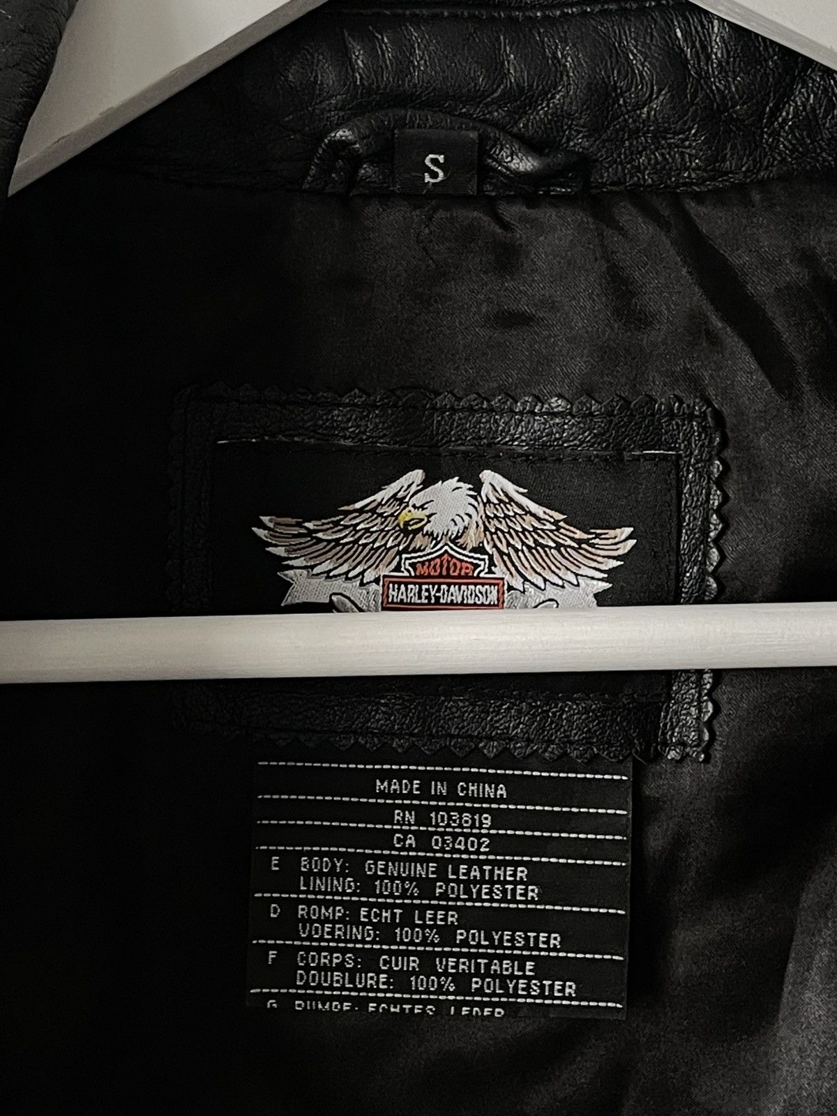 Harley Davidson Vintage Harley Davison Zip Up Leather Vest Embroidered Logo Size S / US 4 / IT 40 - 6 Thumbnail