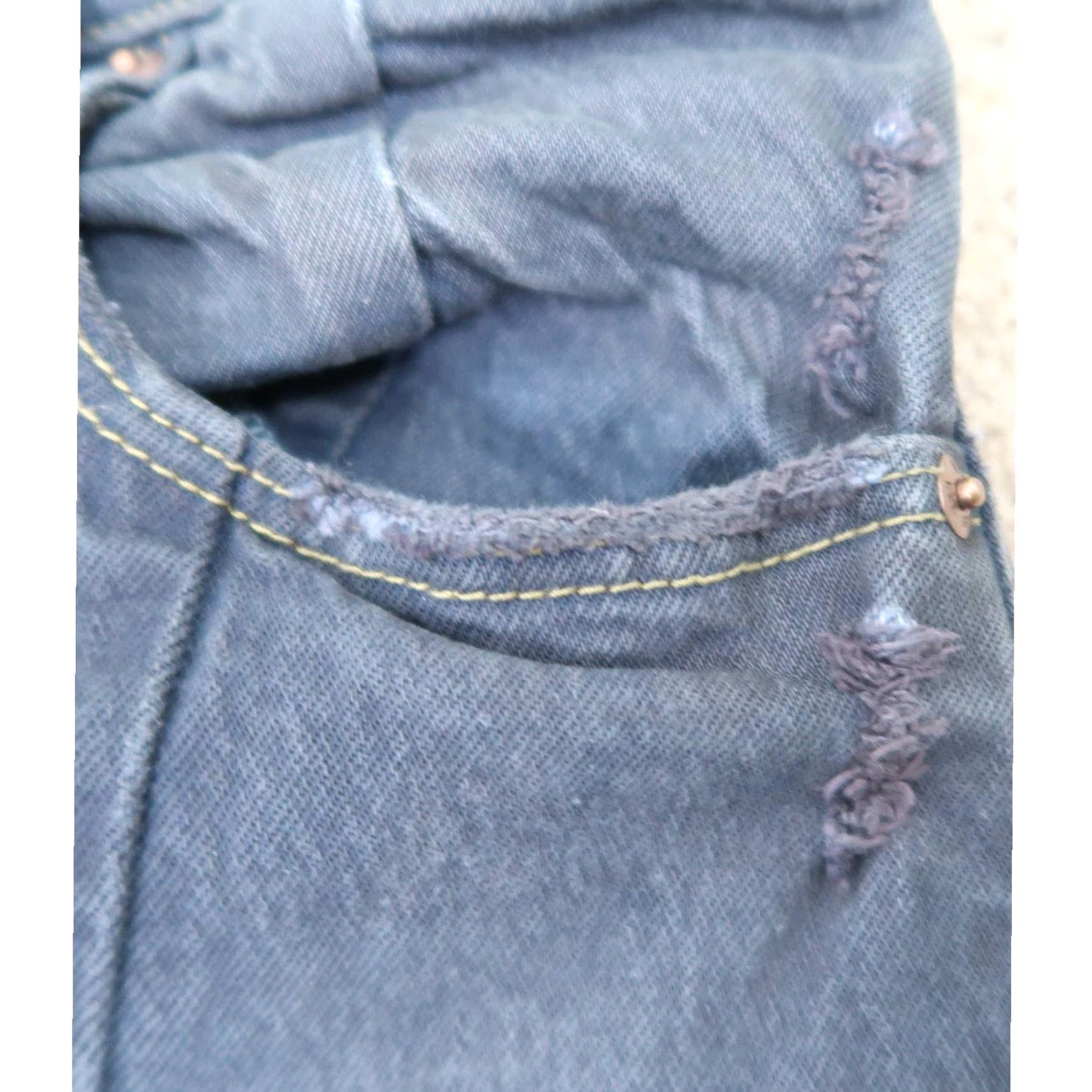 Abercrombie & Fitch Abercrombie & Fitch Jeans The 90s Straight Ultra High Rise Dark Grey Slit Hem 28 Women Rise High 90s Jeans Gray Slit Hem Size 28" / US 6 / IT 42 - 4 Thumbnail