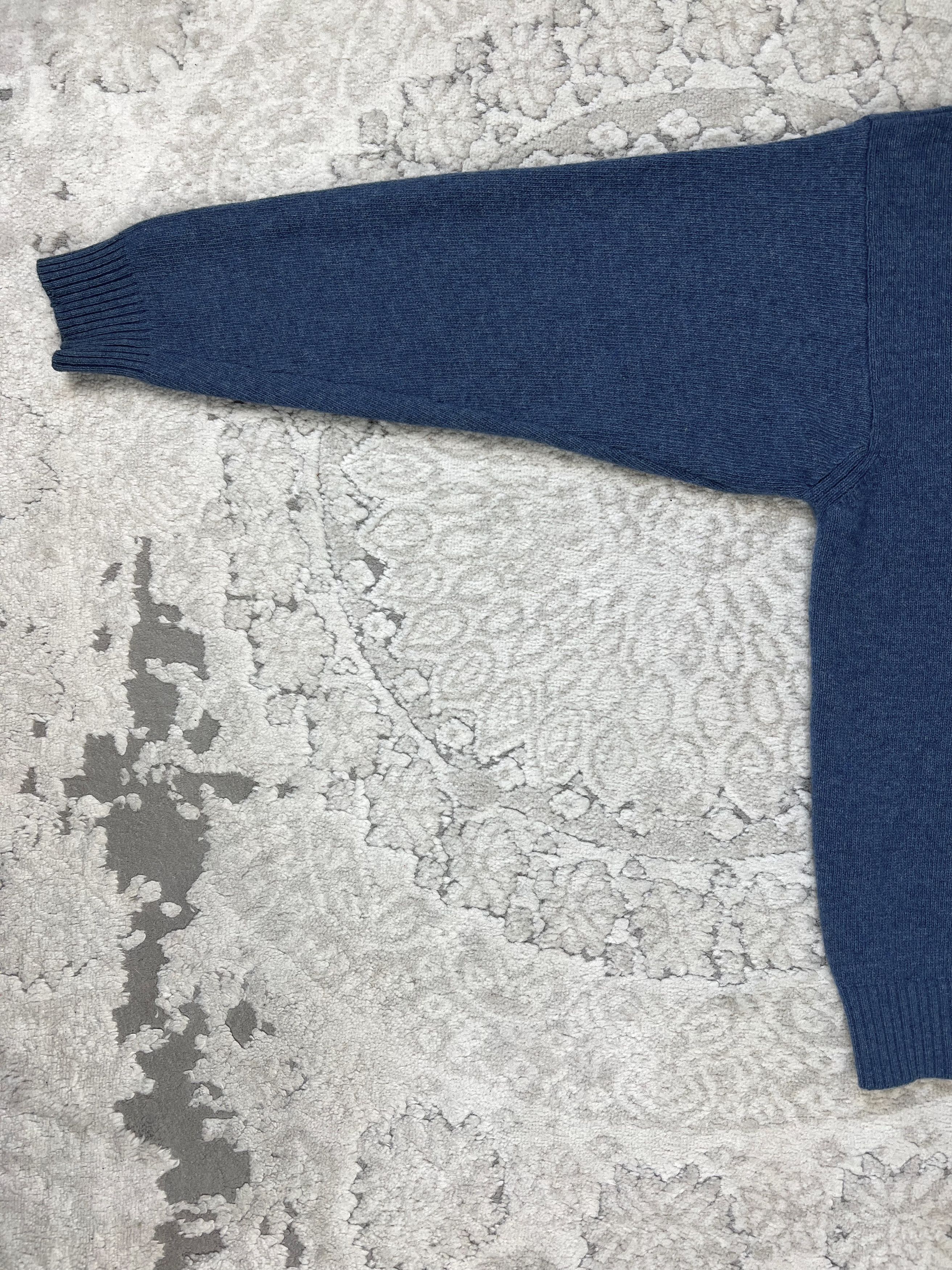 Sergio Tacchini Sergio Tacchini V-Neck Wool Blend Sweater Jumper Blue Italy Size US M / EU 48-50 / 2 - 9 Thumbnail