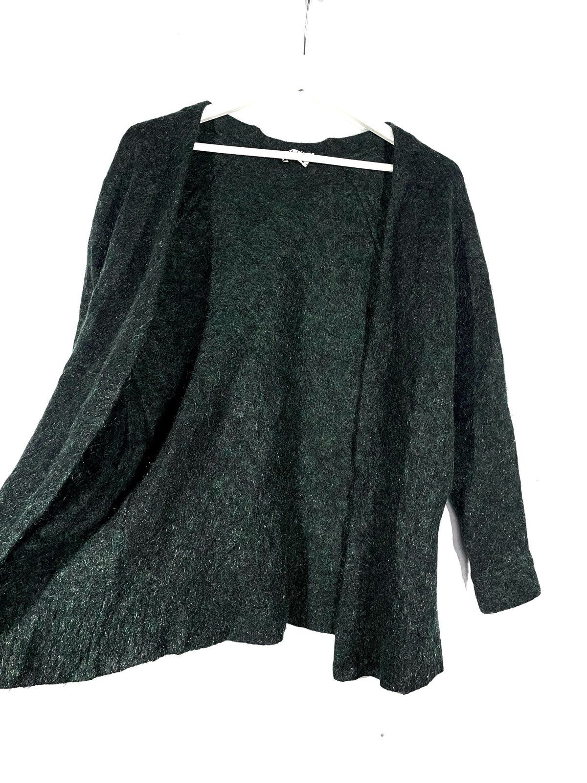 Acne Studios × Designer Acne Studios Mohair & Wool Green Cardigan Size XS Pockets Size XS / US 0-2 / IT 36-38 - 4 Thumbnail