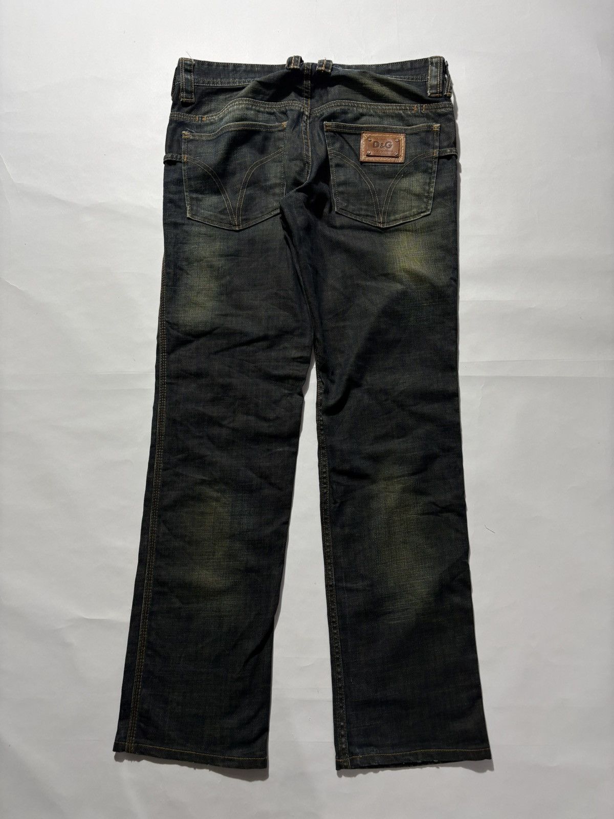 Dolce & Gabbana 00’s DOLCE & GABBANA MUD WASH DENIM JEANS Size US 33 - 2 Thumbnail