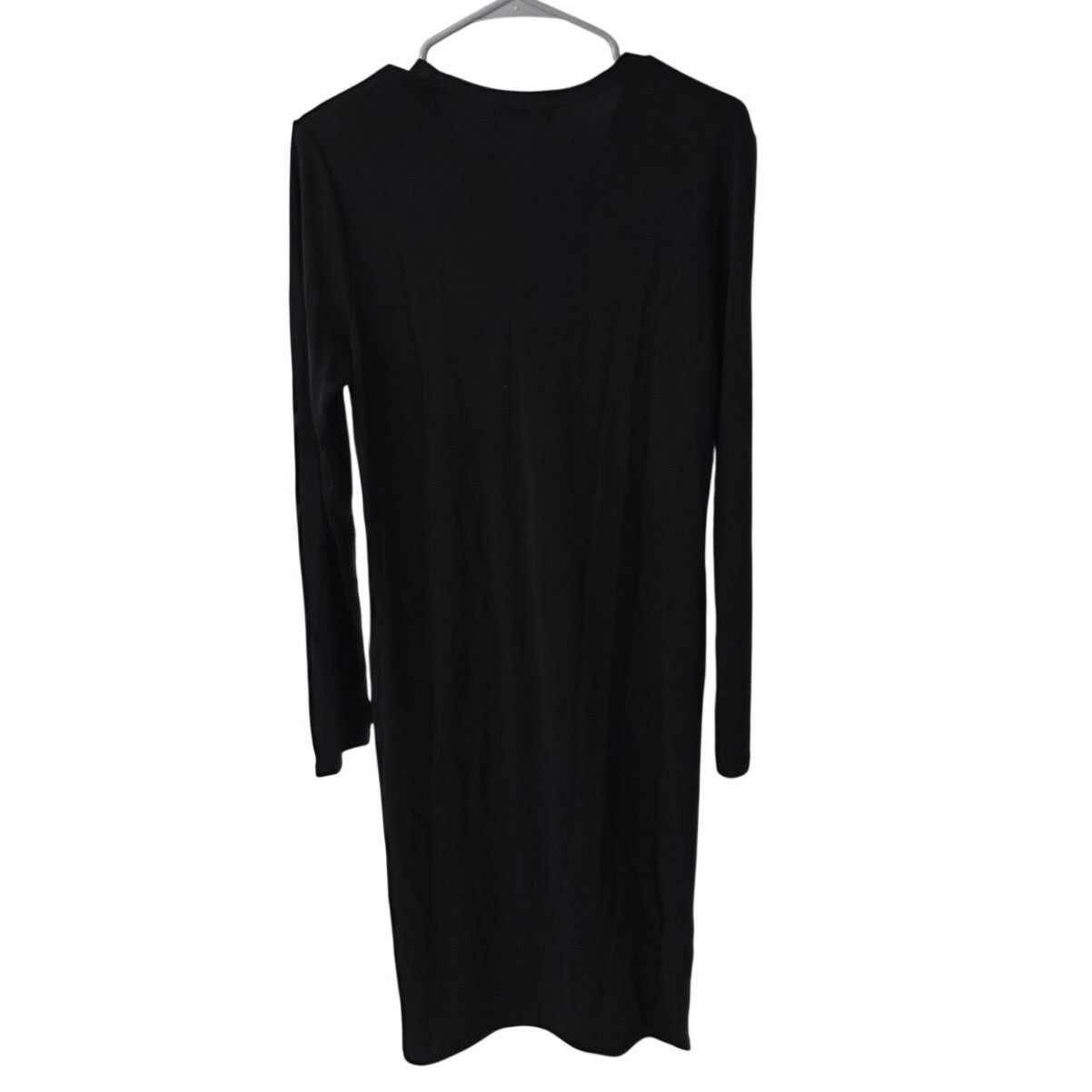 DKNY DKNY Black Long Sleeve Button Up Dress - Large Size L / US 10 / IT 46 - 2 Thumbnail