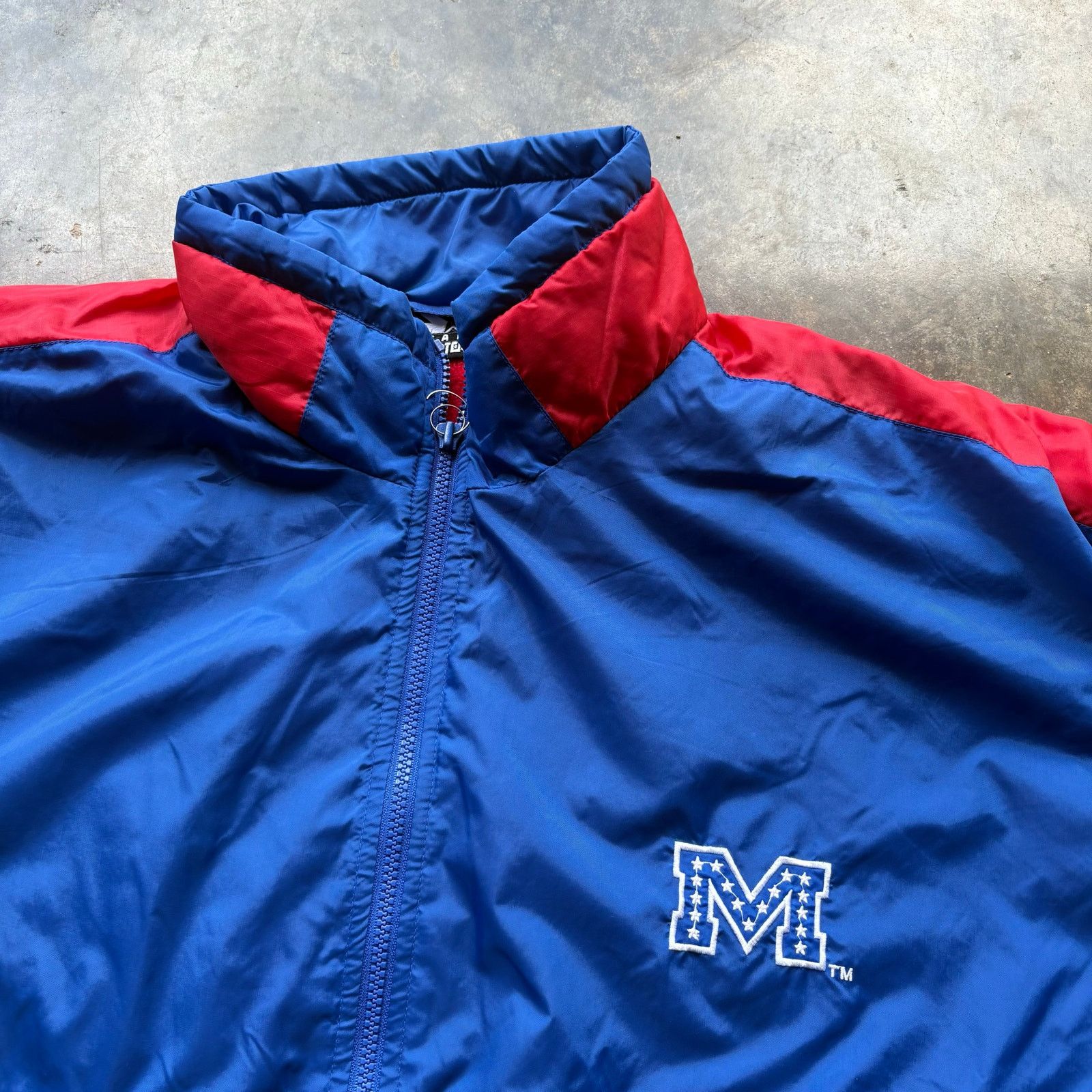 Starter Vintage Y2K Ole Miss Starter Jacket Size US XL / EU 56 / 4 - 4 Thumbnail