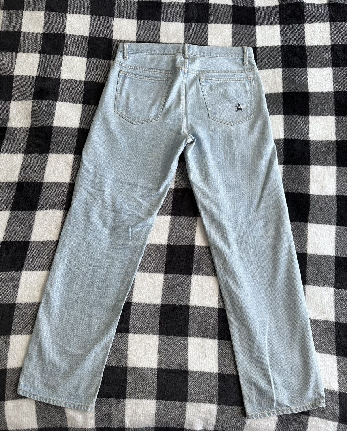 Supreme Supreme Regular Star Logo Denim Jeans 30 Used! Size US 30 / EU 46 - 6 Thumbnail