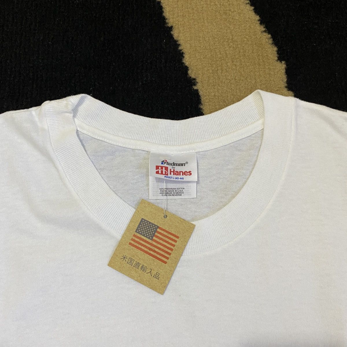 Hanes ❌ SOLD ❌ 90s Blank Tee Vintage Hanes Stedman Size US L / EU 52-54 / 3 - 2 Thumbnail