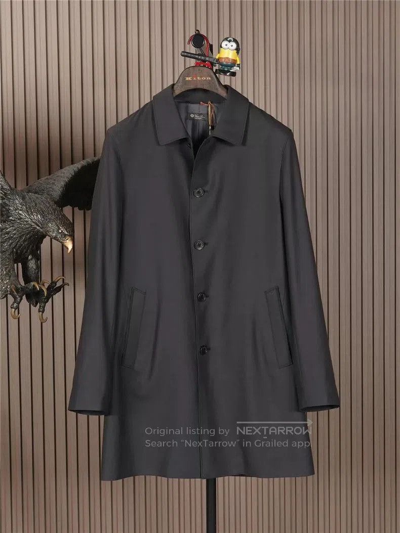 Loro Piana Loro Piana 12 Micron Wool Trench Coat. Size US L / EU 52-54 / 3 - 1 Thumbnail