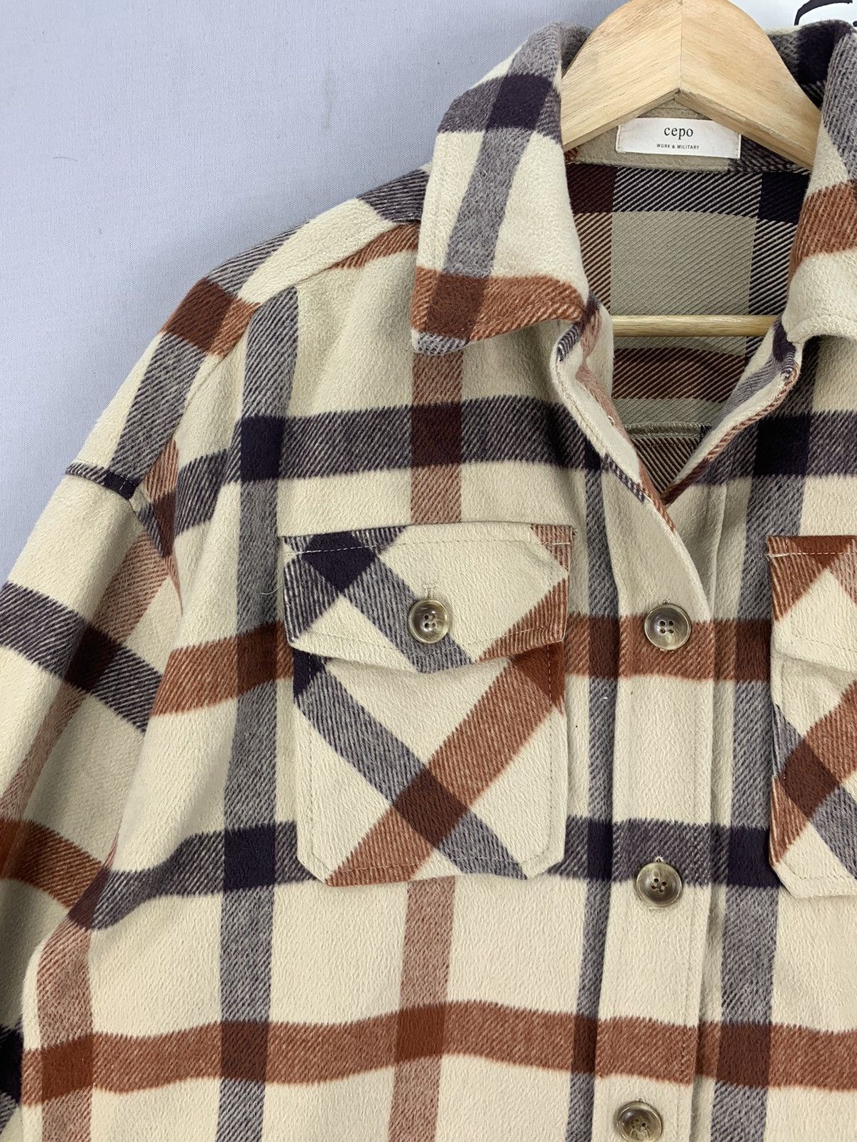 CPO Cepo Work & Military Plaid CPO Flannel Jacket Size US XL / EU 56 / 4 - 3 Thumbnail
