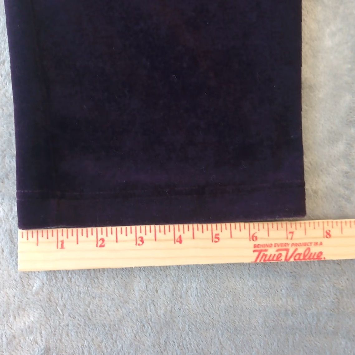 Vintage Rafaella Velour Sweatpants Pants Womens Large Purple Pull On Pockets 28x30 High Rise Size 36" / US 14 / IT 50 - 5 Thumbnail