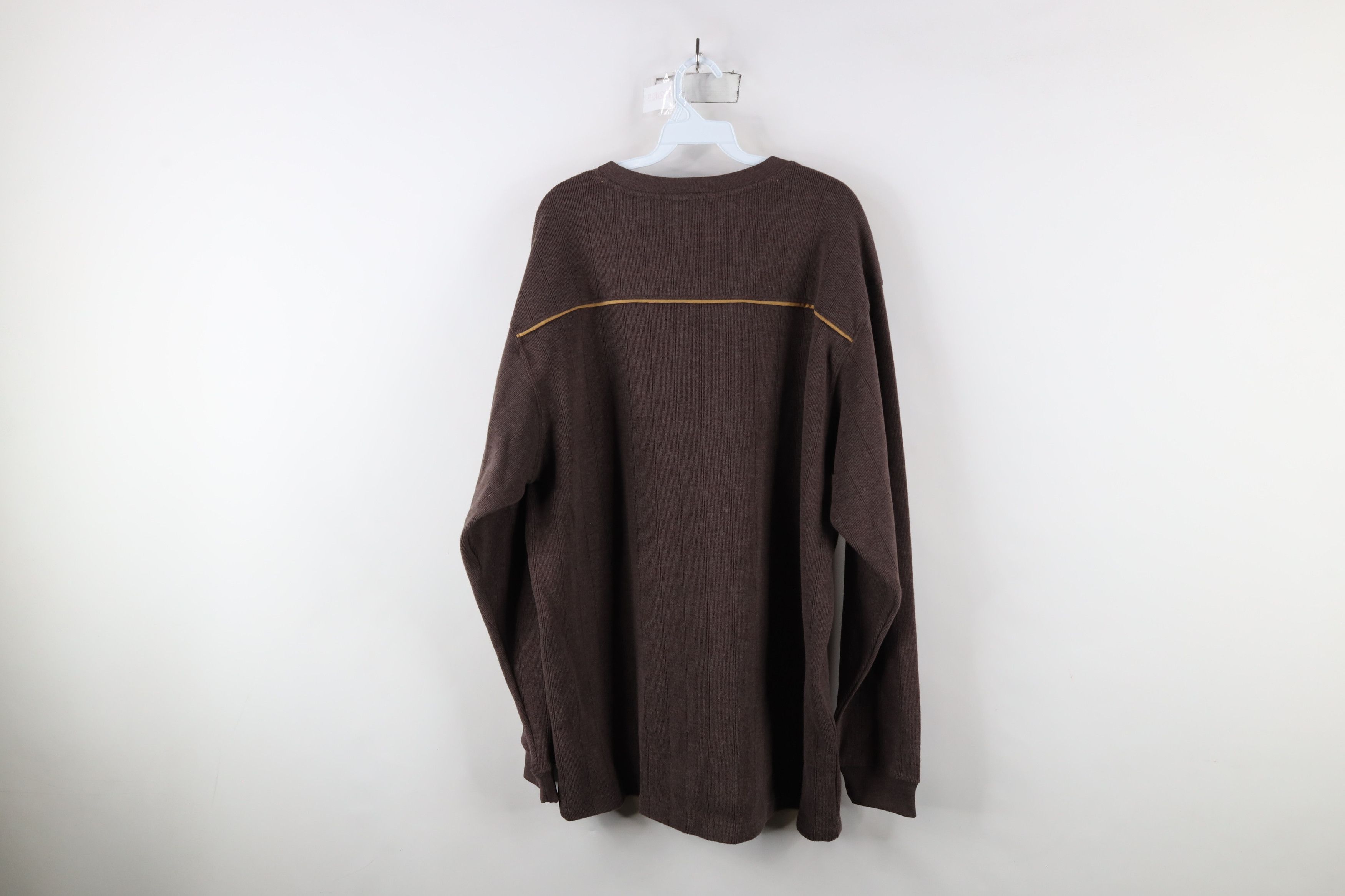 Columbia Deadstock Vintage 90s Columbia Knit V-Neck Sweater Brown Size US XL / EU 56 / 4 - 11 Thumbnail