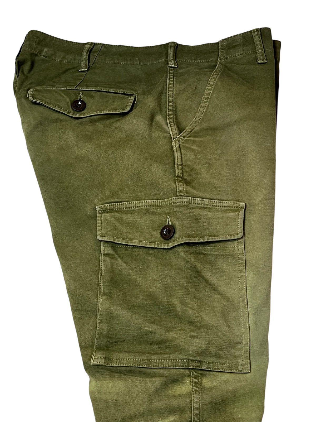 Toyo Enterprises sick🔥Vintage JOHNBULL green army faded baker cargo pants Size US 35 - 10 Thumbnail