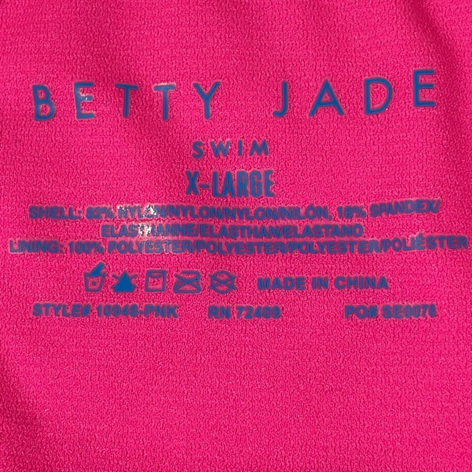 Other Betty Jade Hot Pink Cutout One Piece Swimsuit XL NWT Size XL / US 12-14 / IT 48-50 - 12 Thumbnail