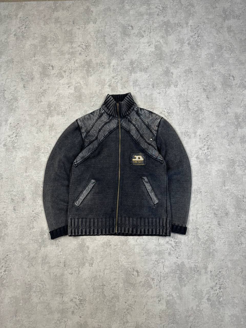 Diesel RARE Vintage Diesel Avant Garde Knit Zip Sweater Size M Size US M / EU 48-50 / 2 - 1 Thumbnail