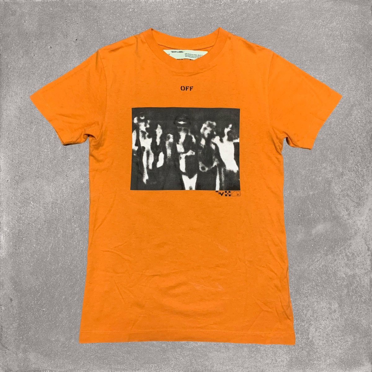 Off-White Off White XS Spray Paint Arrows Orange Tee Virgil Abloh 2020 Size US XS / EU 42 / 0 - 2 Thumbnail