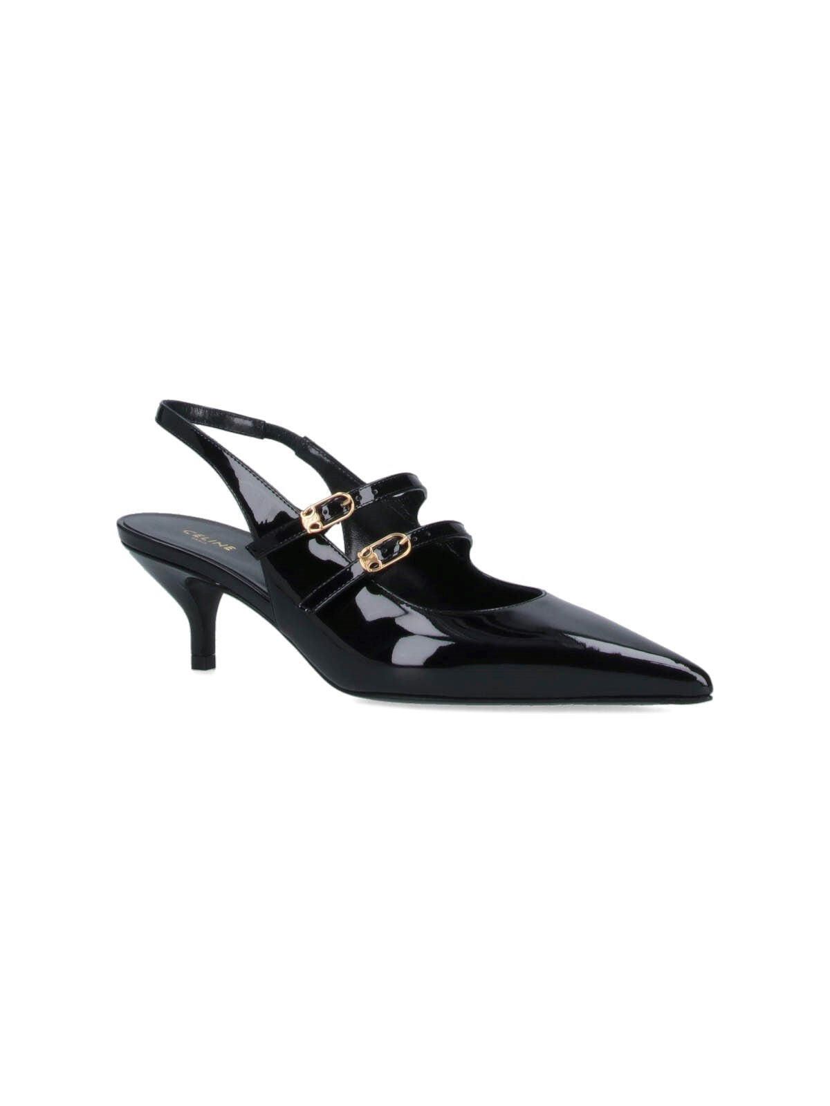 Celine CELINE JUDY DOUBLE STRAP MARY JANE SLINGBACK SIZE 40 Size ONE SIZE - 2 Thumbnail