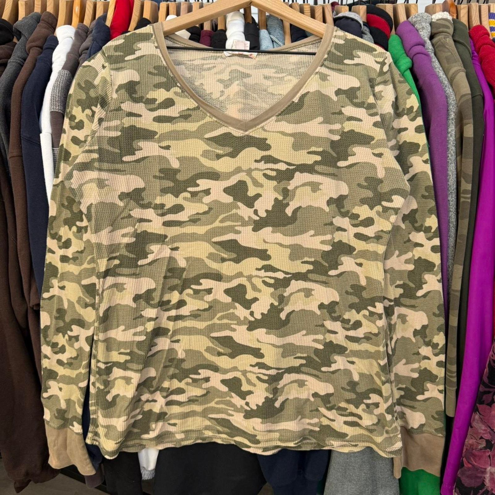 Other Vintage Y2K Women’s Ocean Pacific Camo Long Sleeve Size XXL / US 16-18 / IT 52-54 - 1 Thumbnail