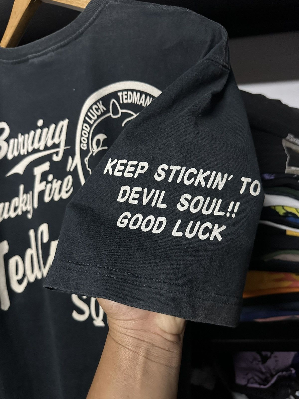 Tedman × Vintage Ted Company Us Air Force Tedman Devil Faded Tee Size US L / EU 52-54 / 3 - 5 Thumbnail