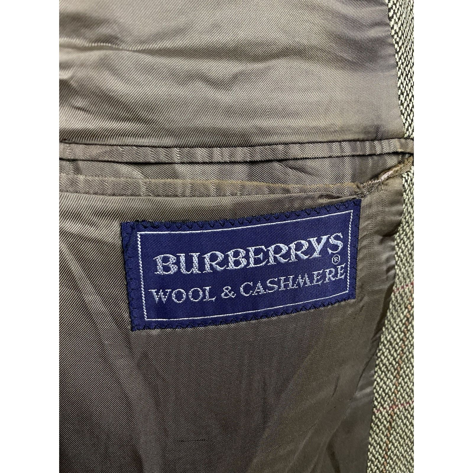 Burberry Burberry Vintage Men's Beige Wool Cashmere Blazer Jacket Siz Size 40R - 11 Thumbnail