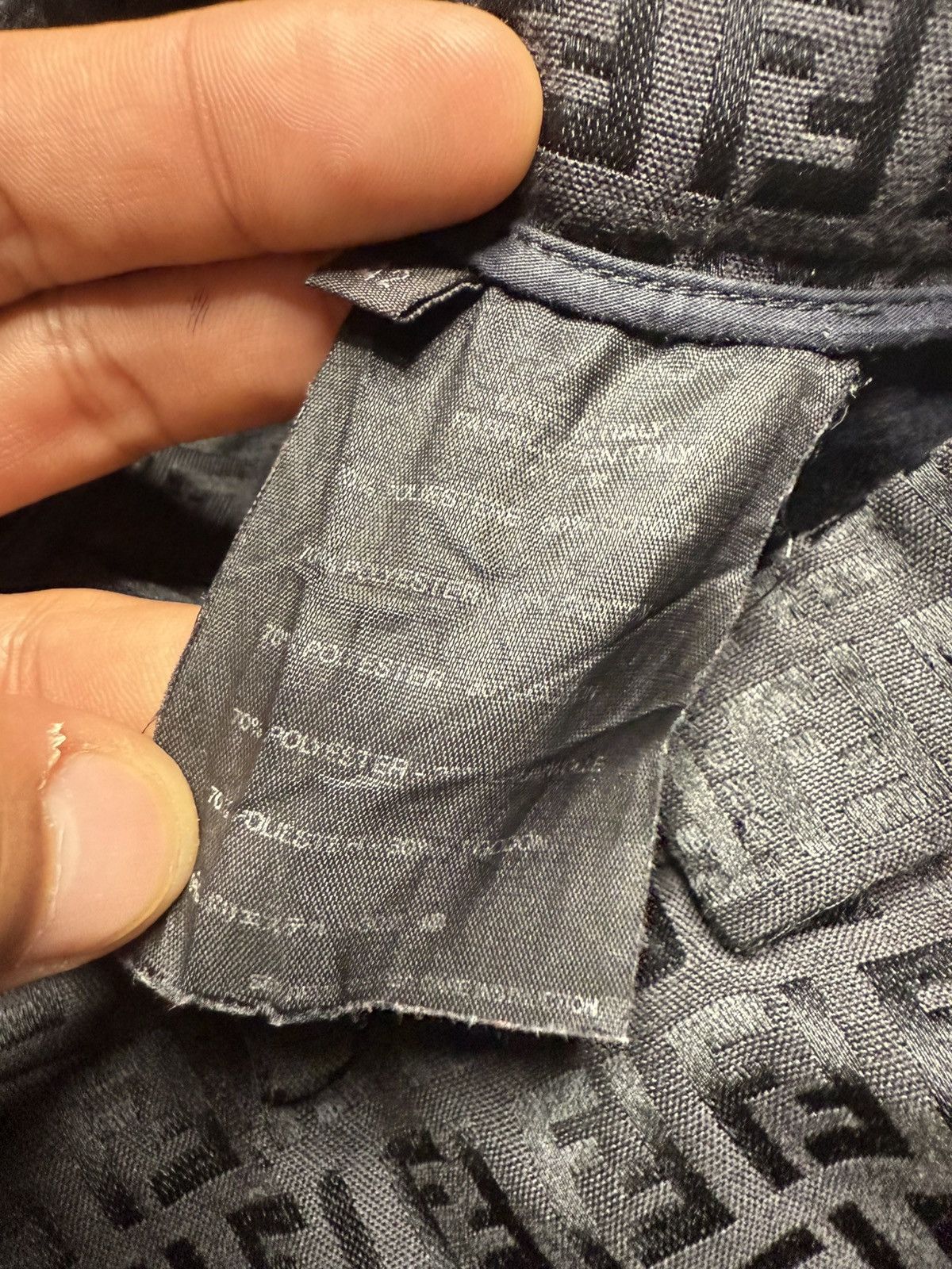 Fendi Fendi Black Monogram Pants (Unisex) Size US 28 / EU 44 - 18 Thumbnail