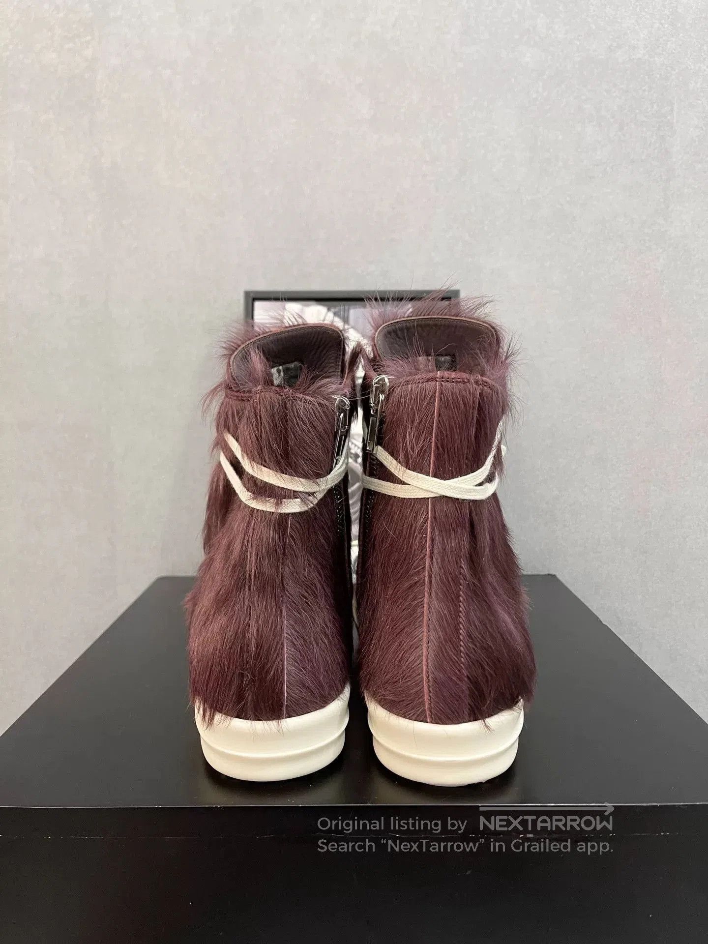 Rick Owens rick owens purple high-top luxury sneakers. Size US 6 / IT 36 - 7 Thumbnail