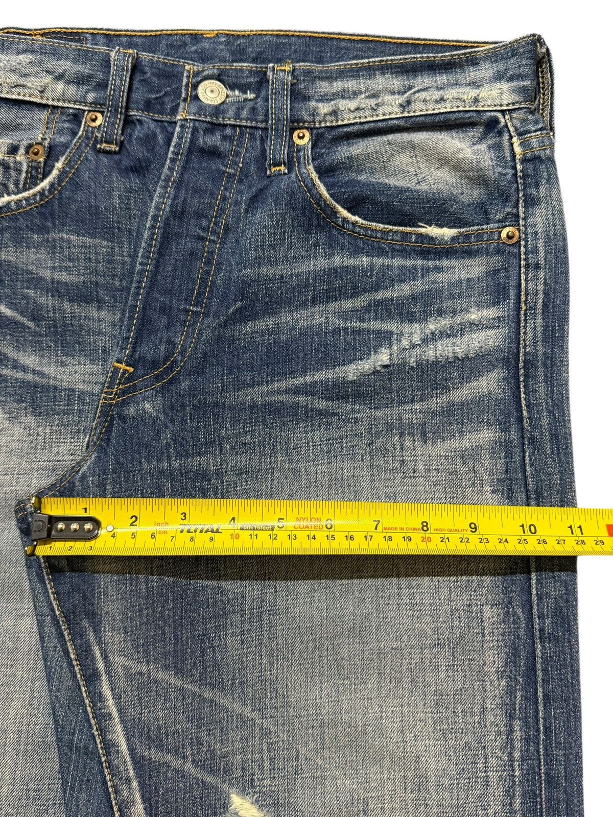 Levi's Vintage 90s Levis 501 Faded Wash Distressed Straight Loose Size US 29 - 13 Thumbnail