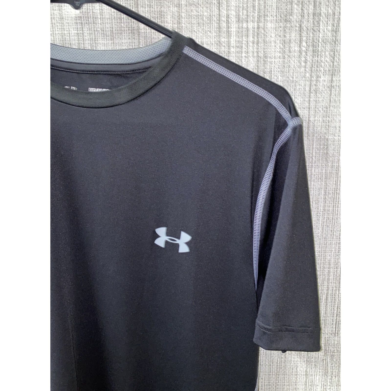 Under Armour Under Armour Mens Black Fitted Short Sleeve Basic T-Shirt Size M Size US M / EU 48-50 / 2 - 2 Thumbnail