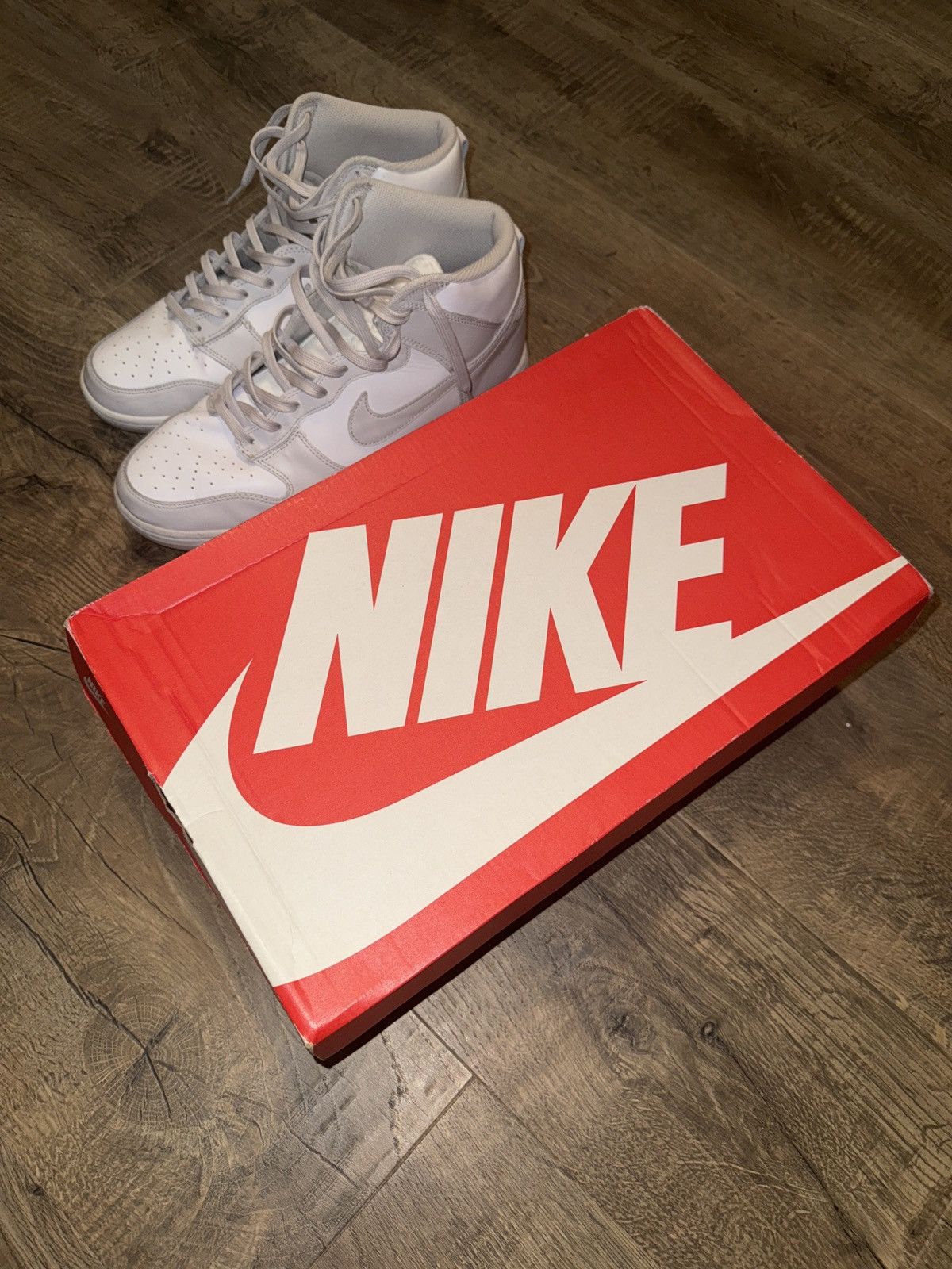 Nike Nike Dunk Hi Retro Vast Grey Size US 12 / EU 45 - 9 Thumbnail