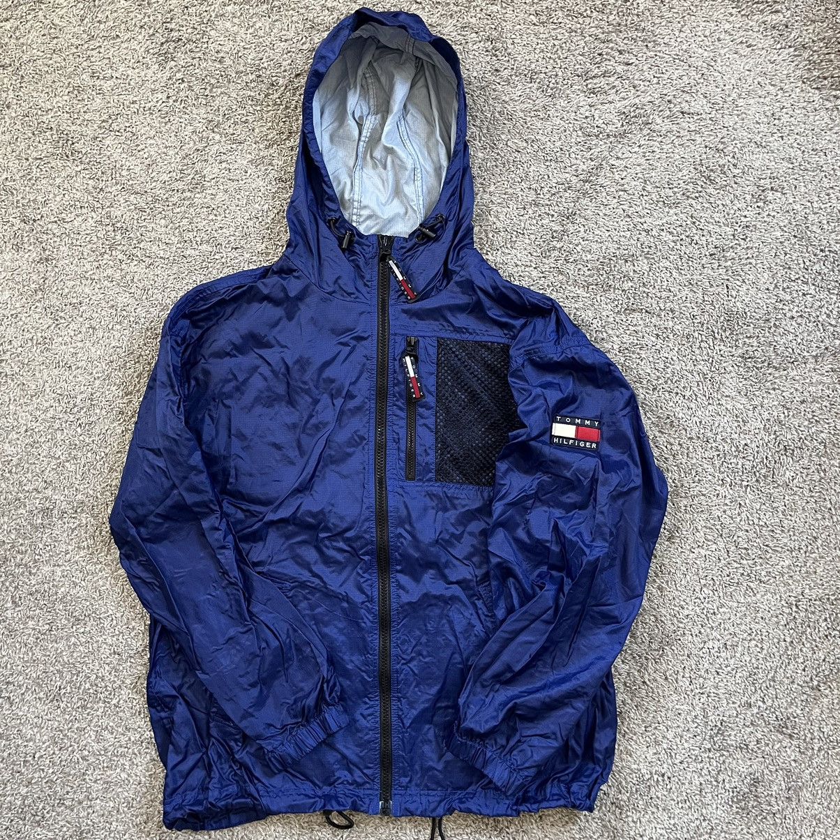 Tommy Hilfiger 🔴Tommy Hilfiger Jacket Size Medium Windbreaker Blue Flag Size US M / EU 48-50 / 2 - 2 Thumbnail