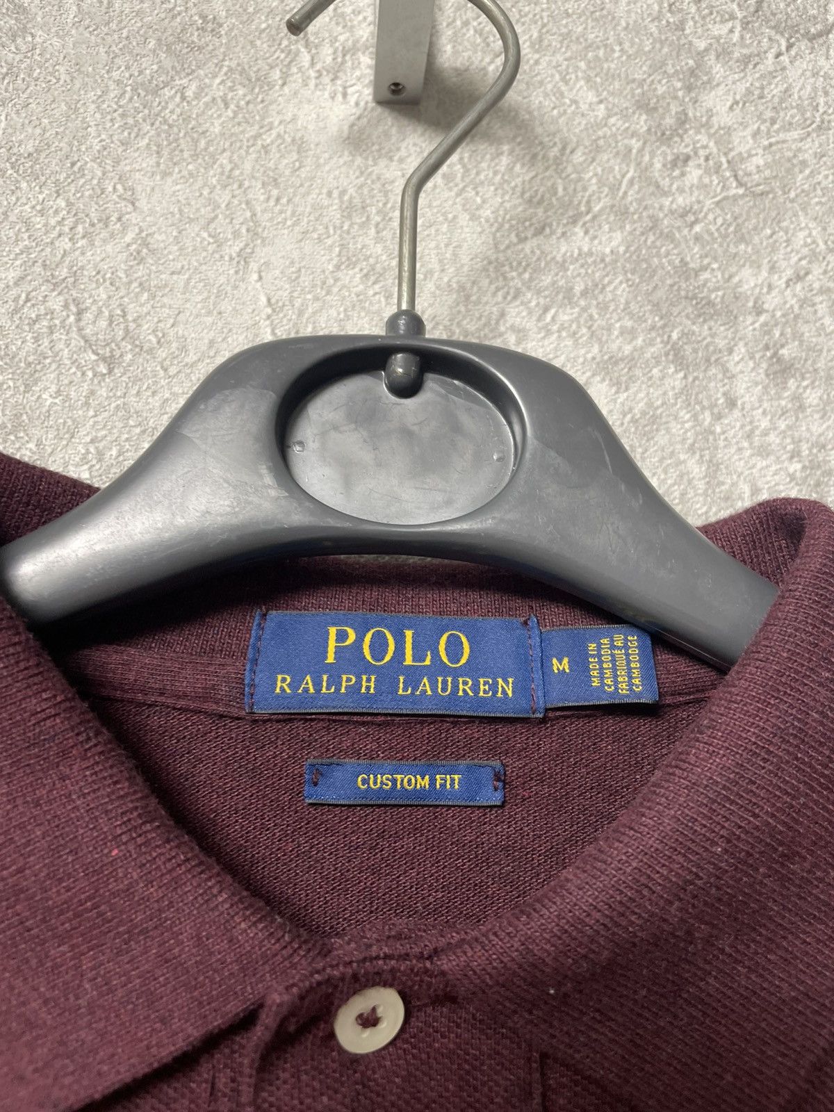Polo Ralph Lauren Vintage Polo Ralph Lauren Burgundy Long Sleeve Polo Shirt Size US M / EU 48-50 / 2 - 9 Thumbnail