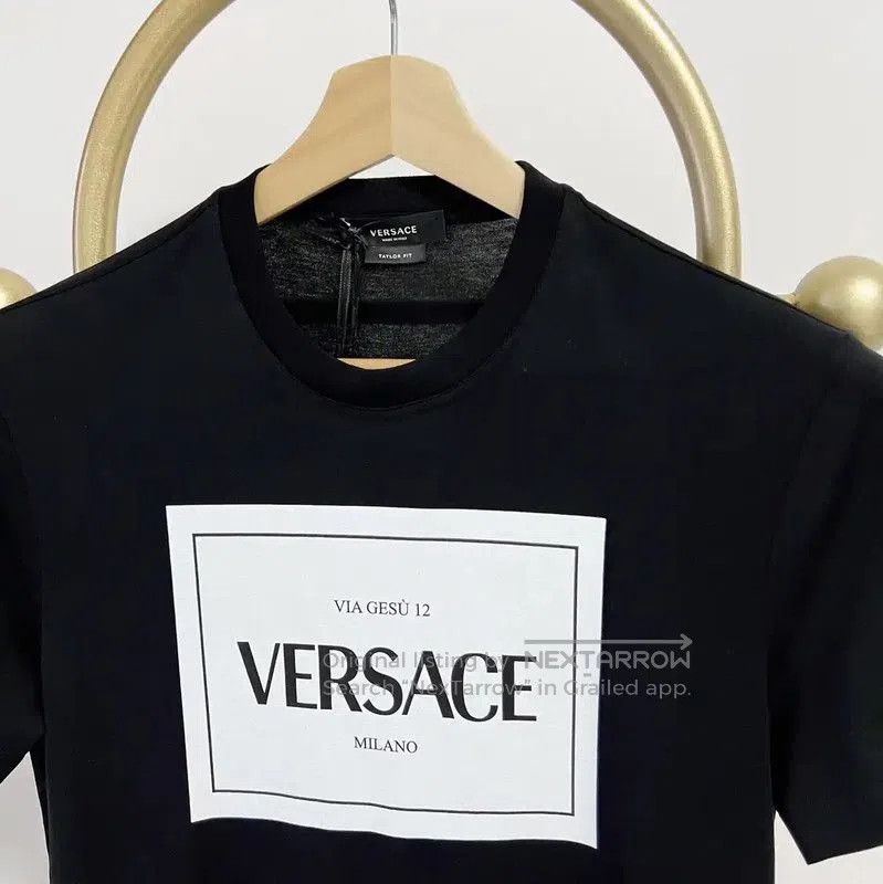 Versace Versace Black Cotton Short Sleeve T-Shirt . Size US XS / EU 42 / 0 - 3 Thumbnail