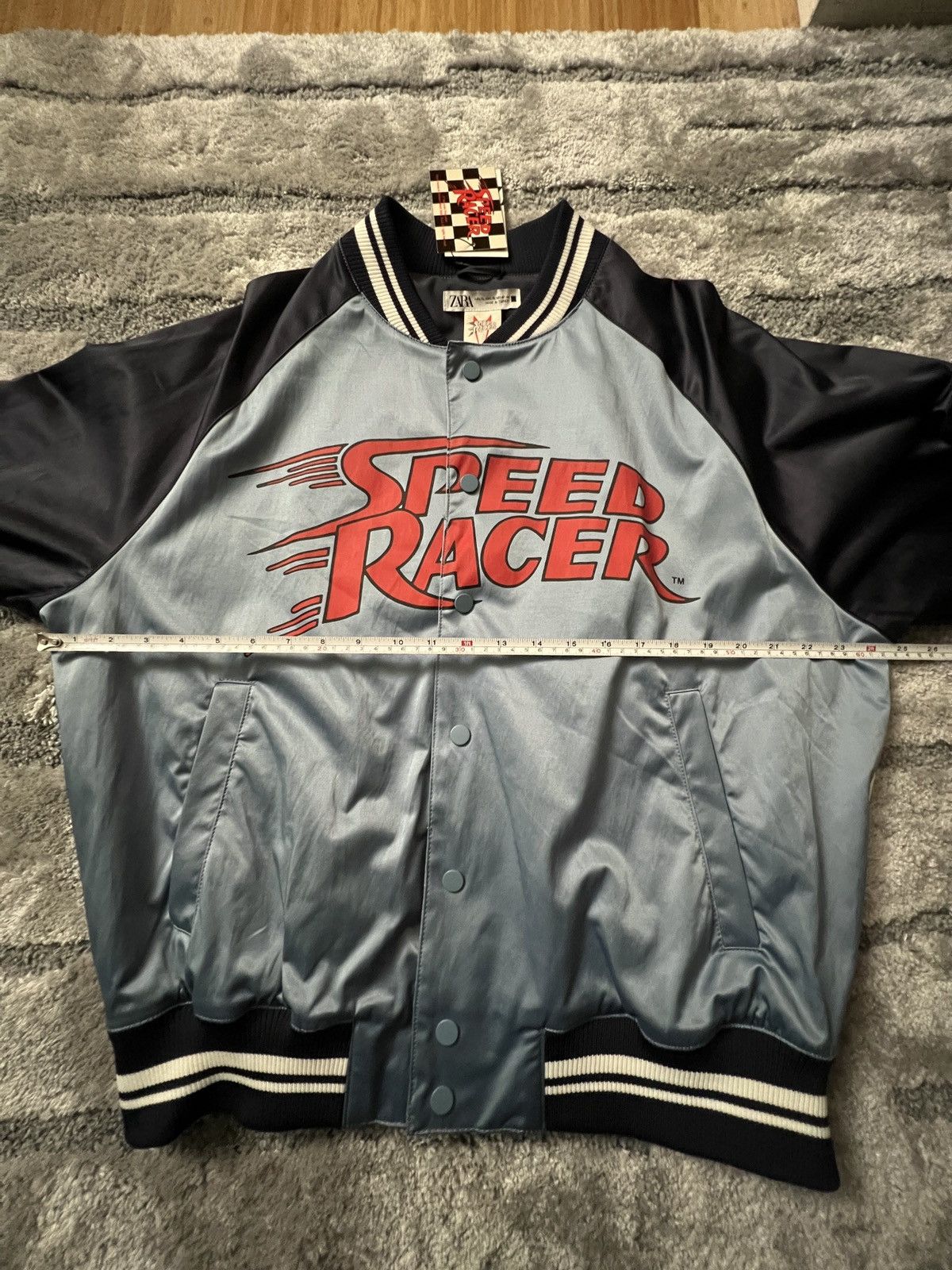 Zara Zara x speed Racer classic varsity bomber Jacket Size US L / EU 52-54 / 3 - 5 Thumbnail