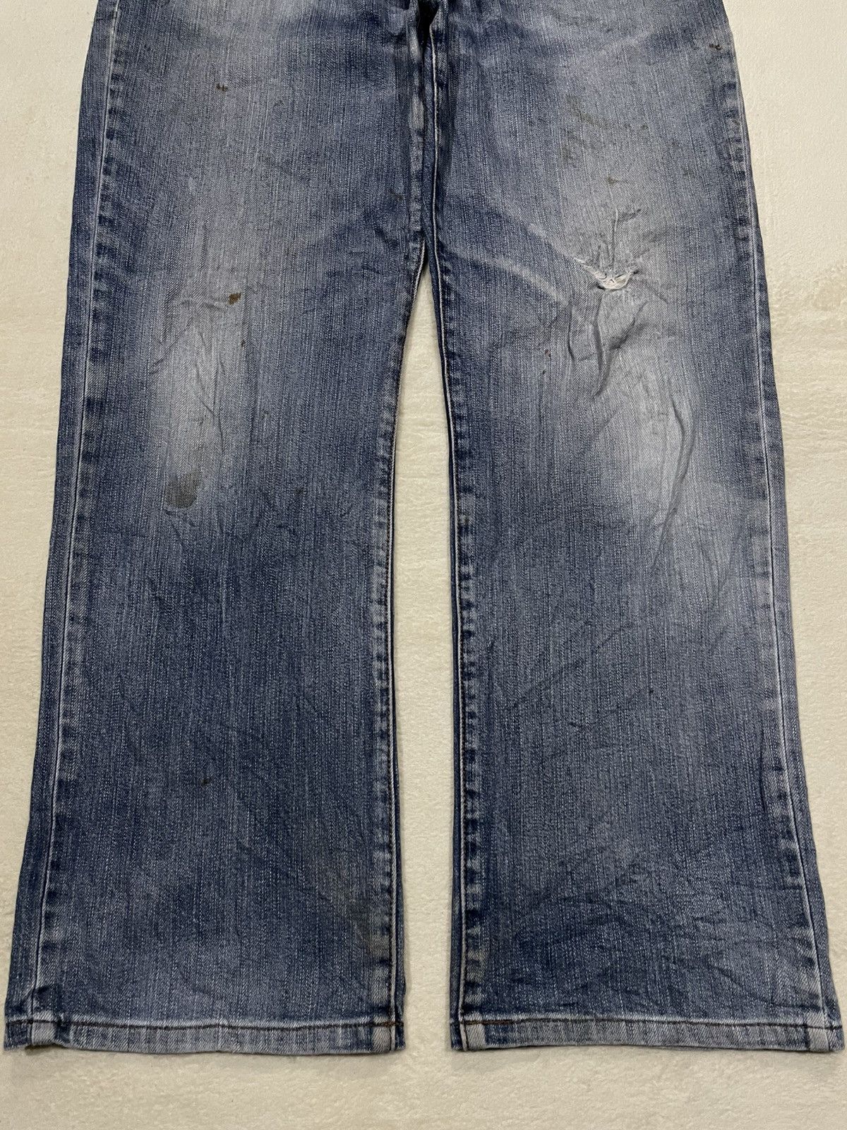 Japanese Brand Vintage Crocodile Mudwash Distressed Denim Jeans Size US 36 / EU 52 - 3 Thumbnail