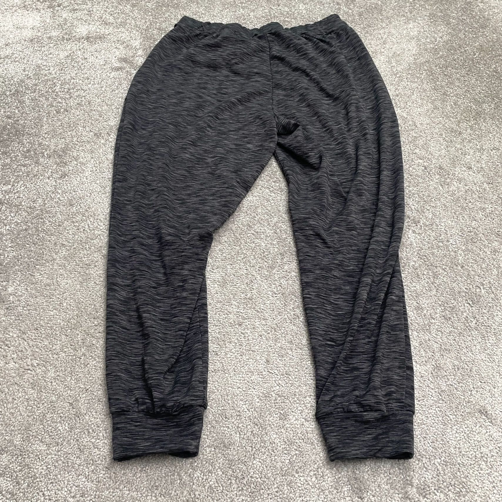 Vintage Adrienne Vittadini Sport Sweatpants Womens 2X Dark Gray Tapered Zip Pocket 32x28 Size 40" / US 18 - 2 Thumbnail