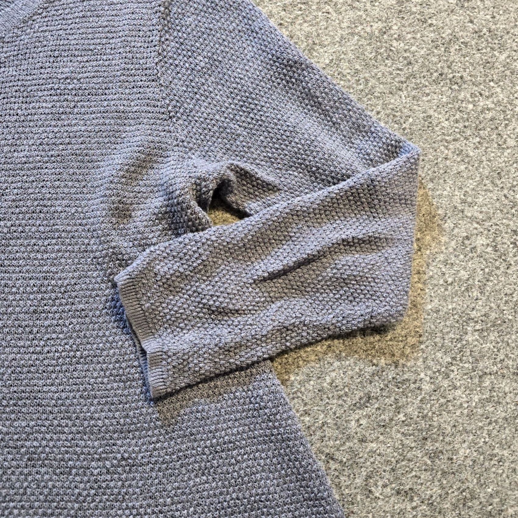 J. Jill J Jill Sweater Womens Size XL Gray Linen Blend Knit Textured Waffle Knit Casual Shirt Size XL / US 12-14 / IT 48-50 - 4 Thumbnail