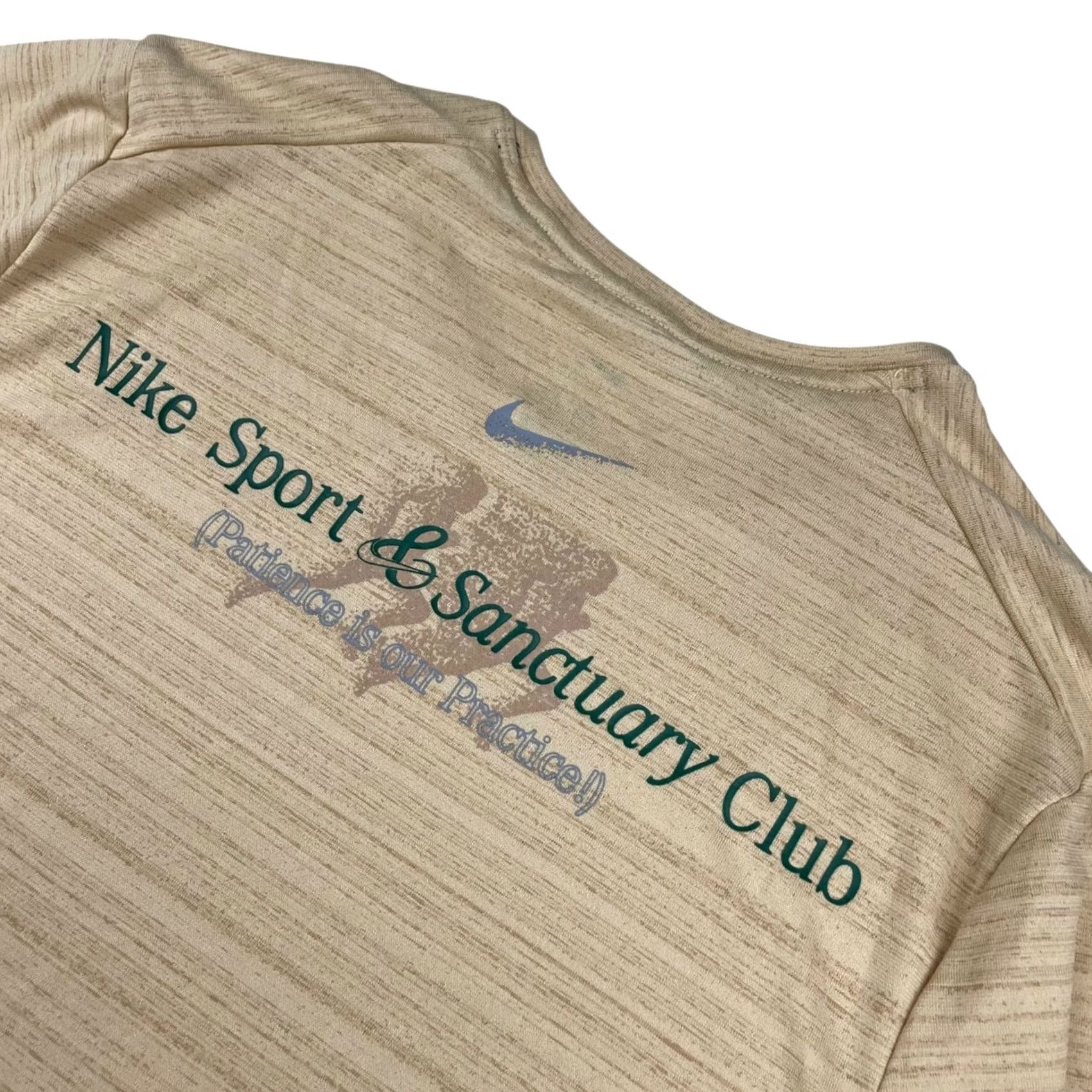Nike Nike Dri-Fit Running Sport & Sanctuary Club T-Shirt S Mens Short Sleeve Tan Size US S / EU 44-46 / 1 - 5 Thumbnail