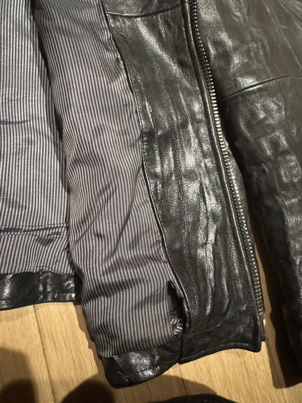 John Varvatos John Varvatos Motorcycle Leather Jacket Size US L / EU 52-54 / 3 - 10 Thumbnail