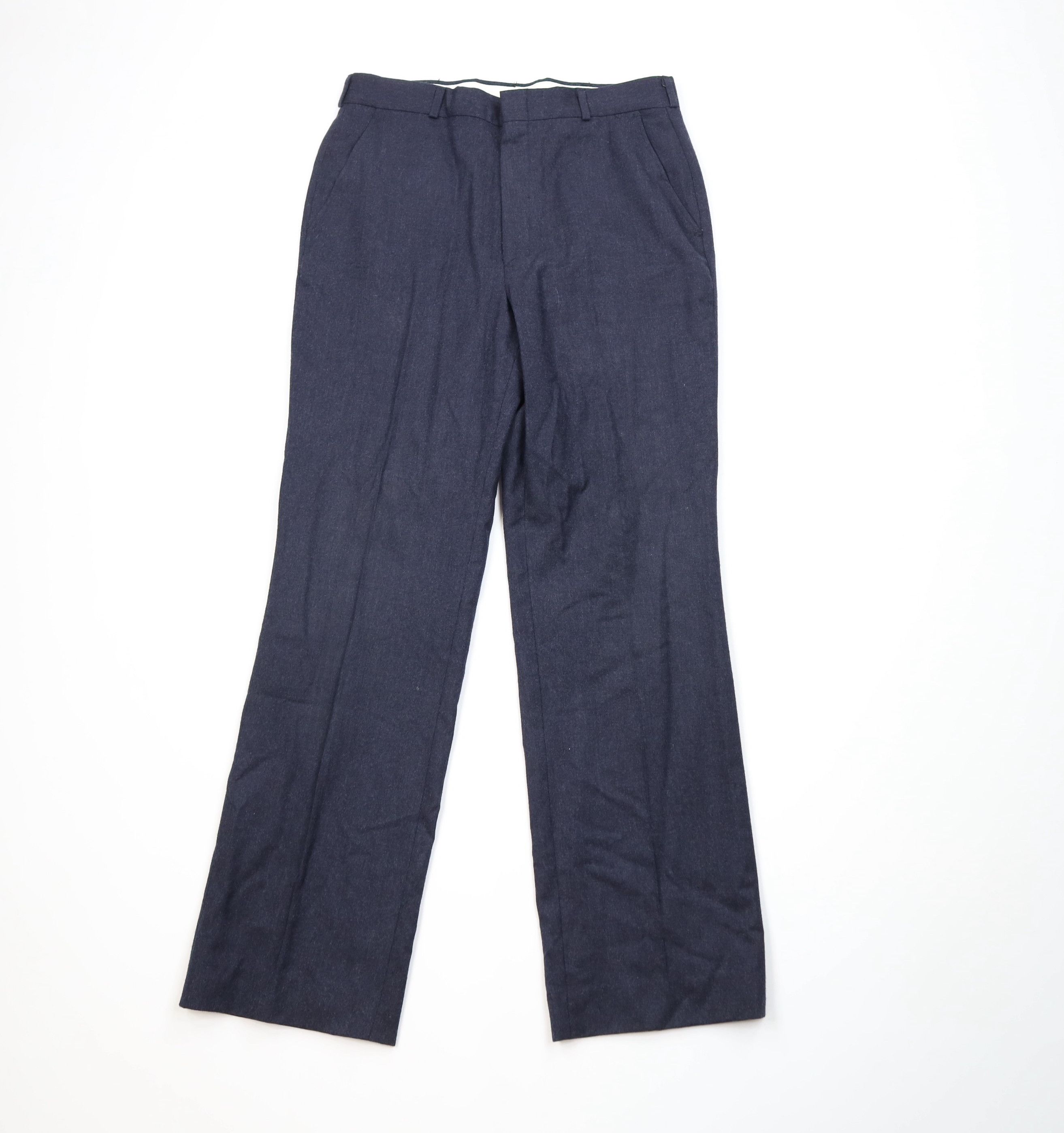 Vintage Vintage 90s Streetwear Wide Leg Chino Pants Navy Blue USA Size US 32 / EU 48 - 1 Thumbnail