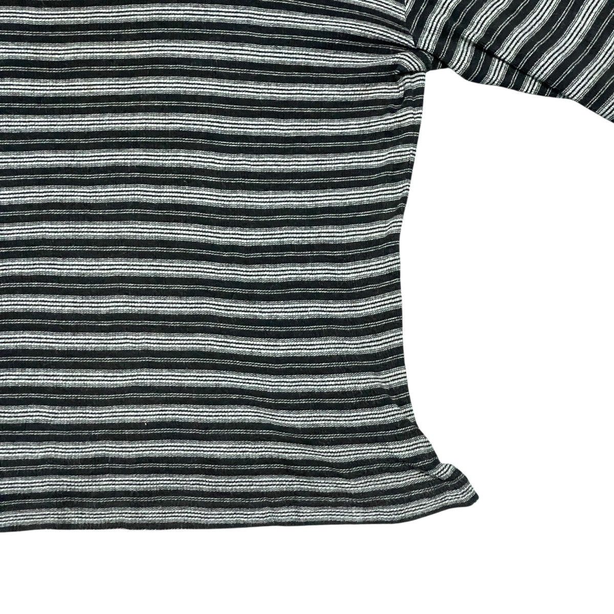 agnes b. Vintage Agnes B Homme Paris Turtleneck Stripe Long Sleeve Size US XL / EU 56 / 4 - 3 Thumbnail