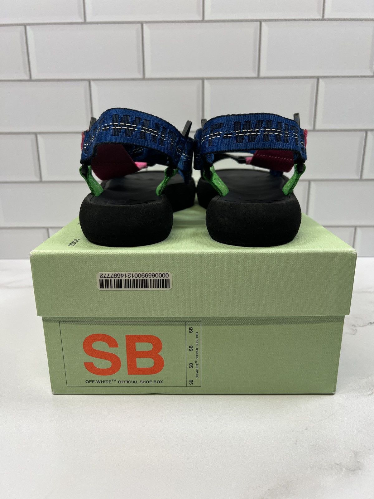 Off-White Offwhite Off White Micro Trek Strap Logo Sandals Sandal Size US 6.5 / IT 36.5 - 3 Thumbnail