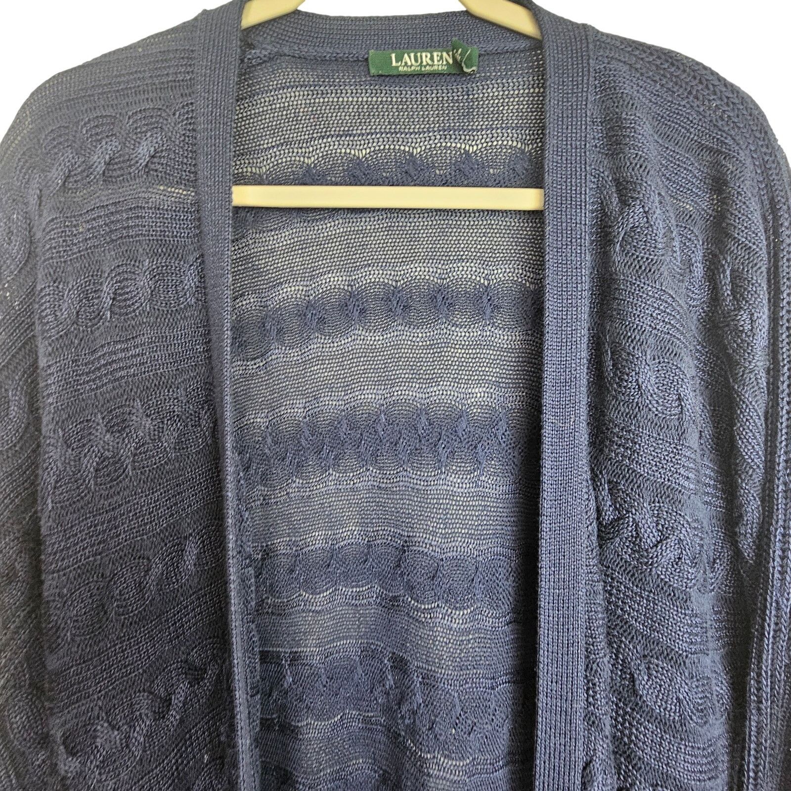 Lauren Ralph Lauren Lauren Ralph Lauren Women Cable Knit Cardigan Sweater S Open Size S / US 4 / IT 40 - 2 Thumbnail