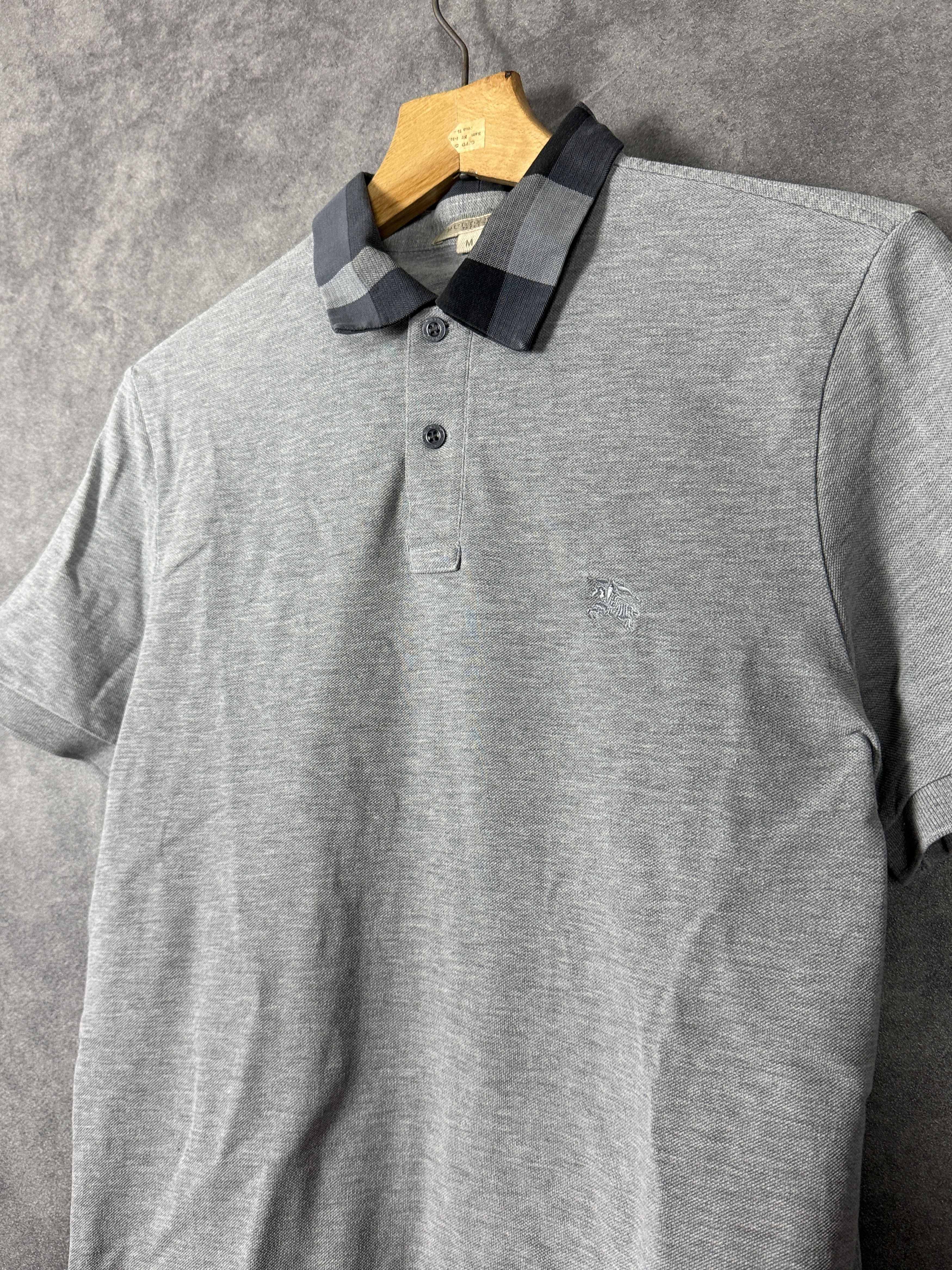 Burberry Burberry polo shirt grey mini logo embroidery old money grey Size US M / EU 48-50 / 2 - 2 Thumbnail