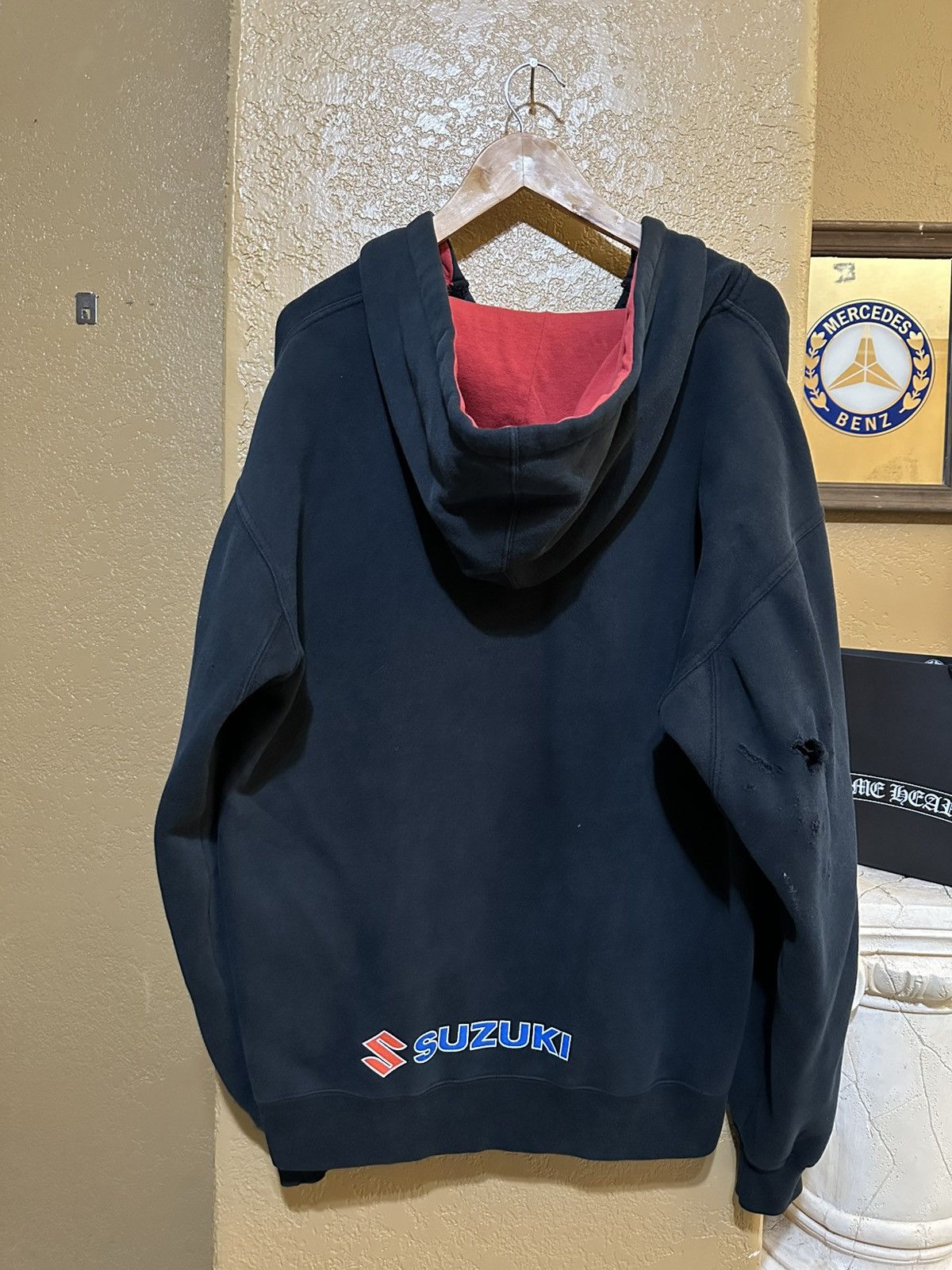 4GSELLER × Vintage Distressed Vintage Suzuki Hayabusa Motorcycle Hoodie Large Size US L / EU 52-54 / 3 - 5 Thumbnail