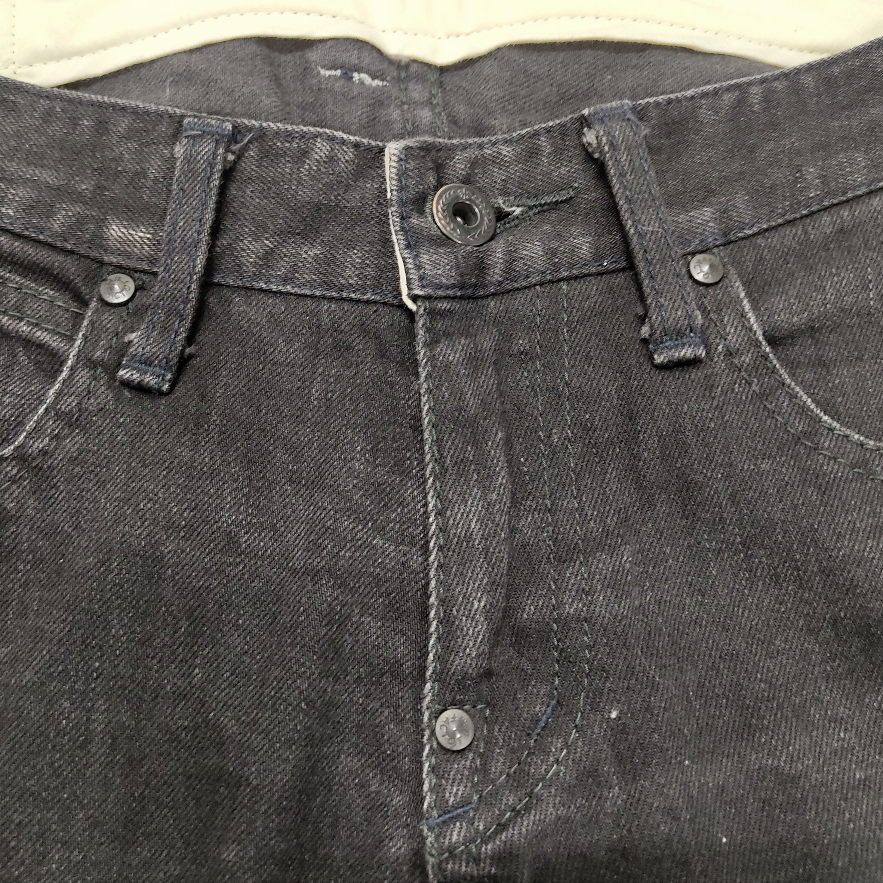 Beauty Beast × FACTOTUM × If Six Was Nine FACTOTUM Skinny Slim Fit Super Black Denim Pants Size US 31 - 5 Thumbnail