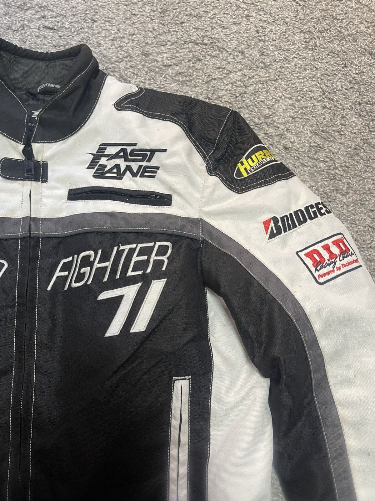 Vintage Vintage Speed Fighter Fast Lane Racing moto Jacket size М Size US M / EU 48-50 / 2 - 4 Thumbnail