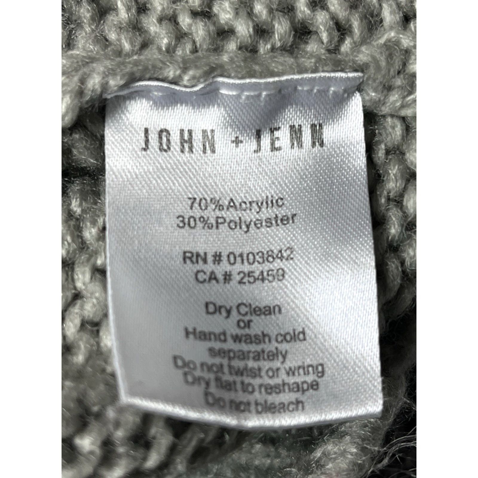 Vintage John + Jenn Sweater Women’s Size Medium Long Sleeve Gray Beige Size M / US 6-8 / IT 42-44 - 7 Thumbnail