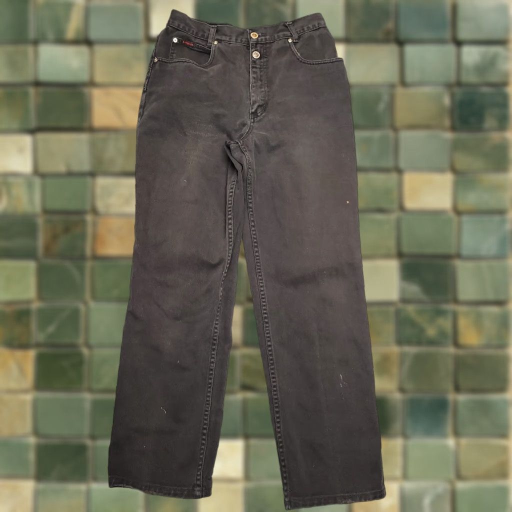 Vintage **VINTAGE LAWMAN BLACK DENIM JEANS WOMENS 90S** User: Vintage Lawman Black Denim Jeans Womens 90s Size 28" / US 6 / IT 42 - 1 Thumbnail