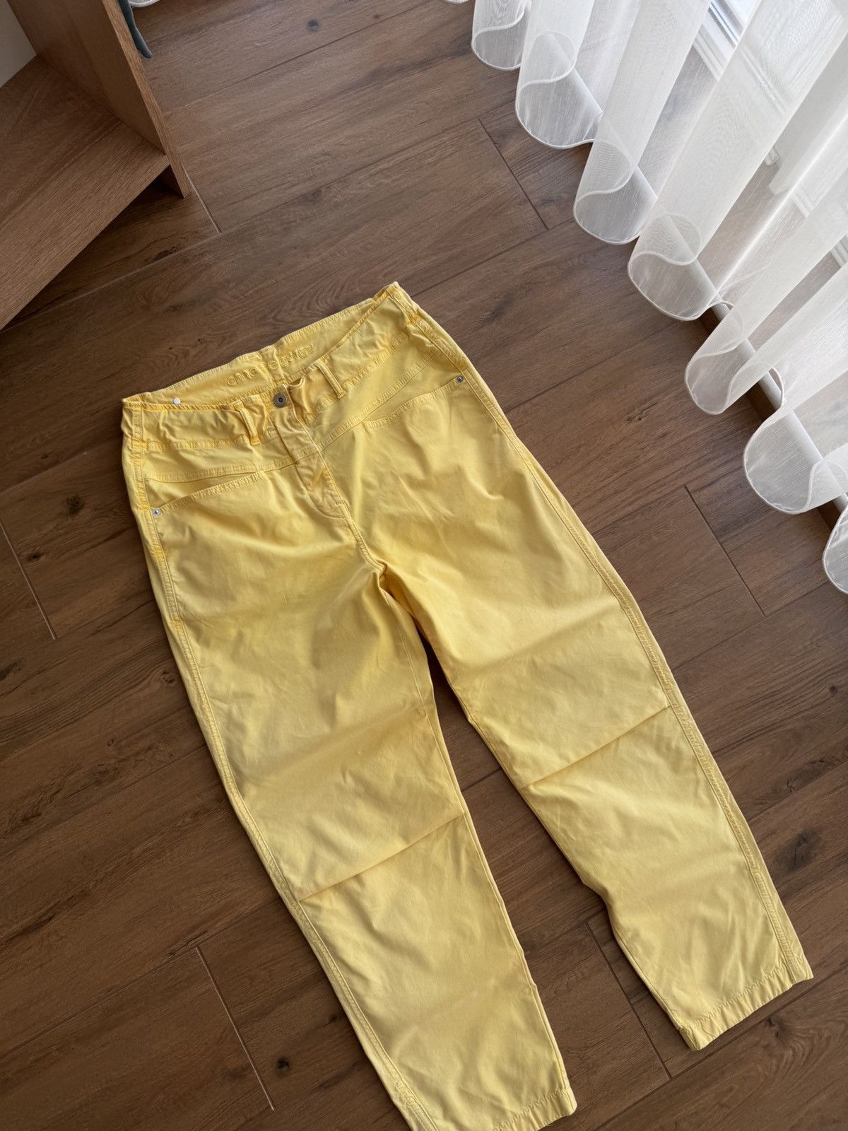 Vintage Vintage Annette Gortz Luxury Yellow Pants Size US 40 / EU 56 - 3 Thumbnail