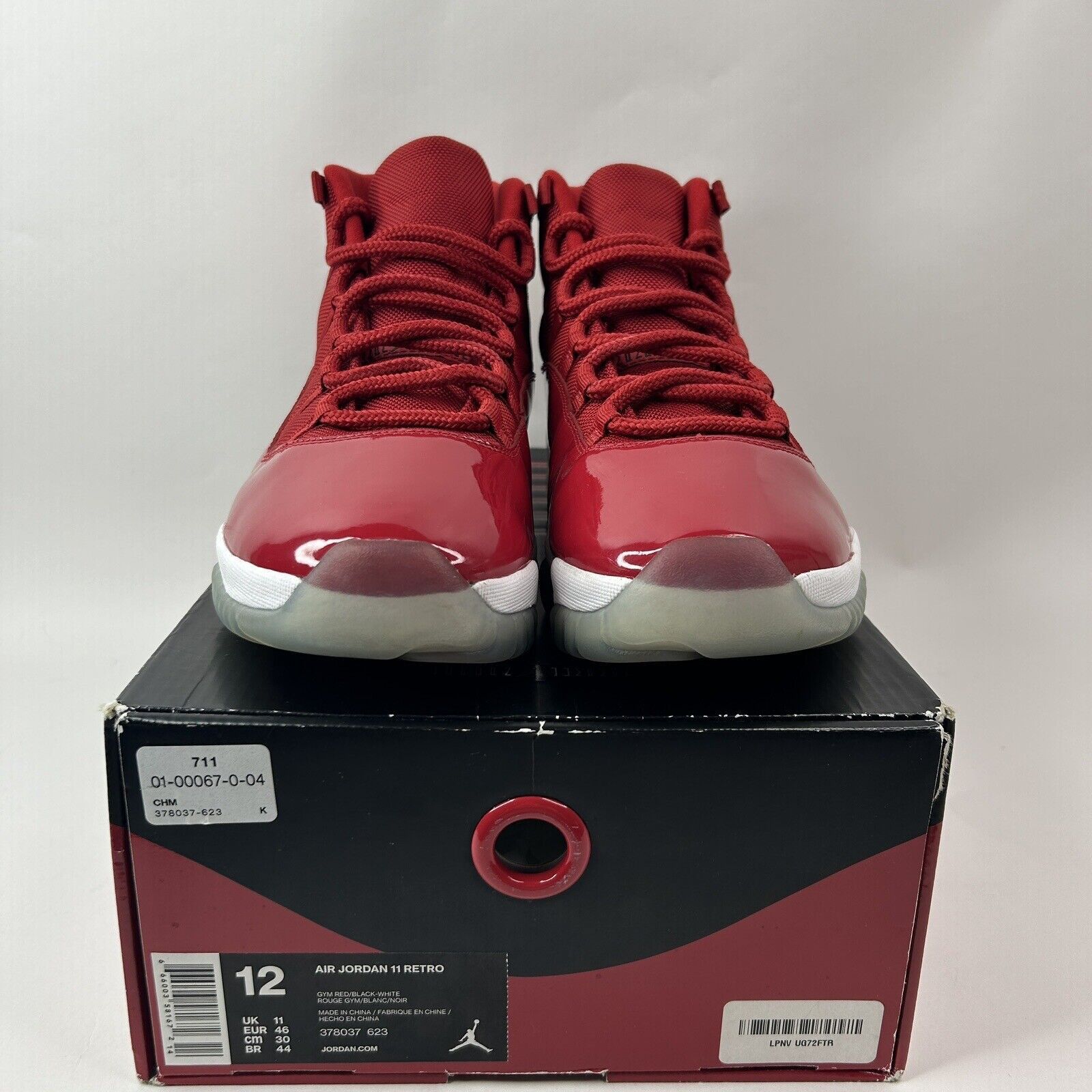 Jordan Brand Nike Air Jordan 11 Retro “Win Like 96/Gym Red” 2024 Size US 12 / EU 45 - 2 Thumbnail