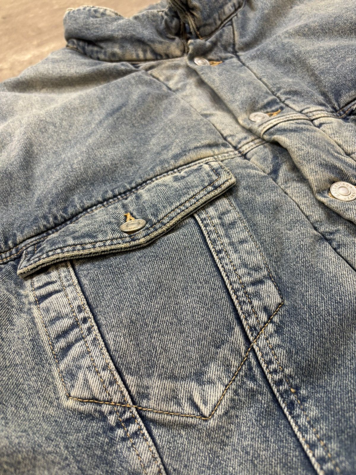 Balenciaga KANYE WEST Balenciaga Padded Denim Jacket Size US M / EU 48-50 / 2 - 3 Thumbnail