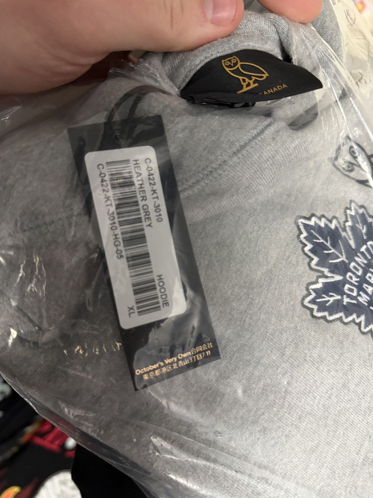 Drake OVOx NHL x TORONTO MAPLE LEAFS CLASSIC OWL HOODIE - GREY Size US XL / EU 56 / 4 - 6 Thumbnail